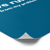 I Love Running From My Problems Funny Quotes  ポスター (角)