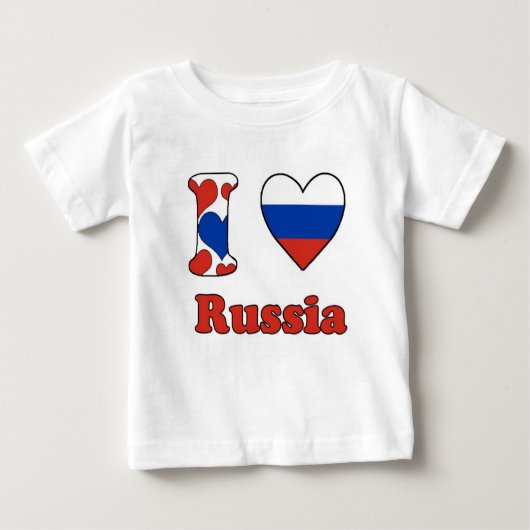 I love Russia ベビーTシャツ (正面)