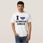 I love Russian Girls Tシャツ (正面フル)