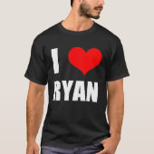 I Love Ryan Heart Tシャツ (正面)