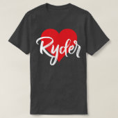 I Love Ryder First Name Tshirt I Heart Named  Tシャツ (デザイン正面)