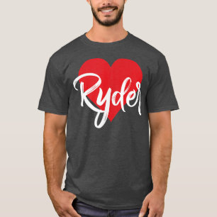 I Love Ryder First Name Tshirt I Heart Named Tシャツ
