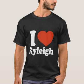 I Love Ryleigh I He Ryleigh Red He Tシャツ