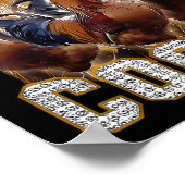 I Love S Rootersミームチキンおもしろい愛好家 ポスター (角)