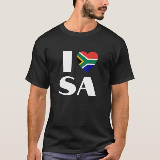 I love SA South Africa Saffa Tシャツ (正面)