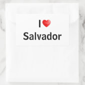 I love Salvador 長方形シール (バッグ)