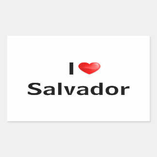 I love Salvador 長方形シール