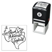 I love San Antonio Texas セルフインキングスタンプ (インサイチュ)