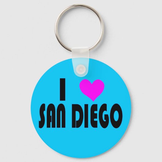 I Love San Diego California USA keychain キーホルダー (正面)