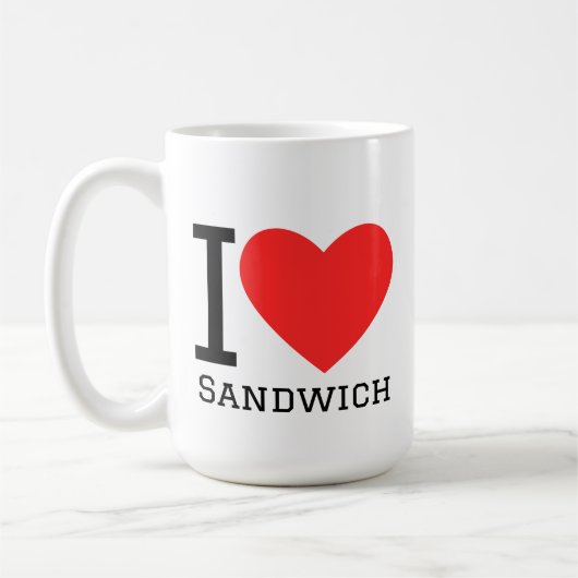 I love sandwich コーヒーマグカップ (左)