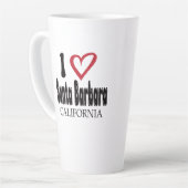 I Love Santa Barbara California Souvenir Latte Mug カフェラテマグ (左アングル)