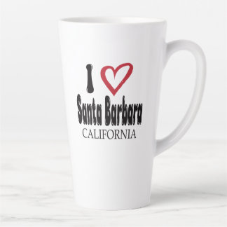 I Love Santa Barbara California Souvenir Latte Mug カフェラテマグ