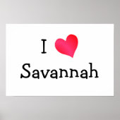 I Love Savannah ポスター (正面)