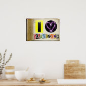 I Love Scapbookingフレーム ポスター (キッチン)