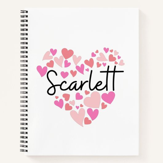 I love Scarlett ノートブック (正面)