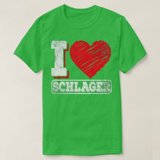 I Love Schlager Music Tシャツ (デザイン正面)