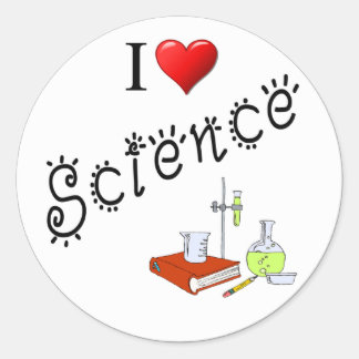 I Love Scienceハートラボ教室 ラウンドシール
