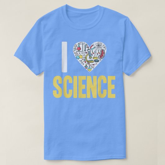 I Love Science おもしろい Science Lover Atom Student Sc Tシャツ (デザイン正面)