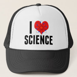 I Love Science クール Scientist Atom Model キャップ