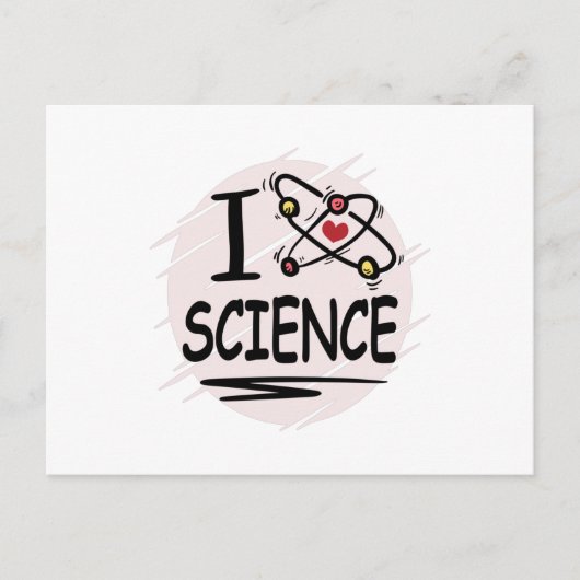 I love Science ポストカード (正面)