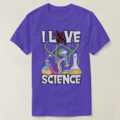 I Love Science Chemistry Physics Teacher Premium  Tシャツ (デザイン正面)