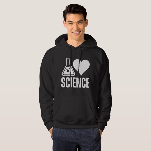 I love science Lover Teacher Scientist Sciences パーカ (正面フル)
