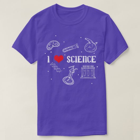 I Love Science Premium Tシャツ (デザイン正面)