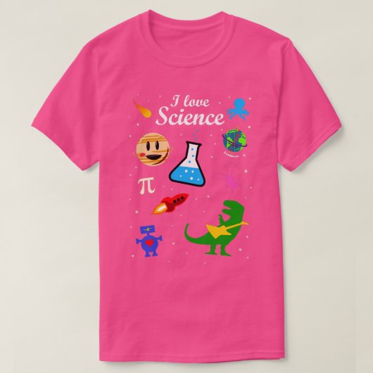 I Love ScienceTShirt Tシャツ (デザイン正面)