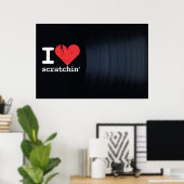 I Love Scratchin' Landscape Poster/Print ポスター (ホームオフィス)