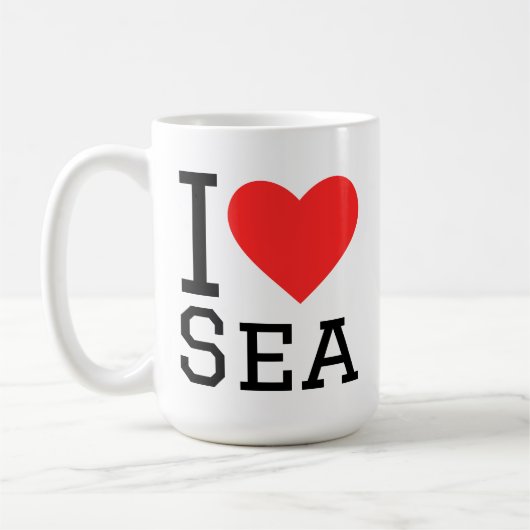 I love sea コーヒーマグカップ (左)