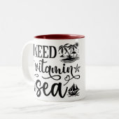 I love Sea ツートーンマグカップ (正面左)