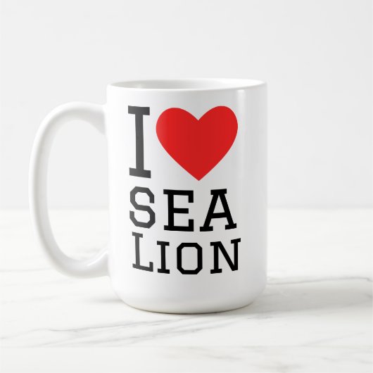 I love sea leon コーヒーマグカップ (左)