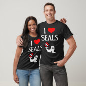 I Love Seales I Seales Seales Seal Marine Mnihond  Tシャツ (ユニセックス)