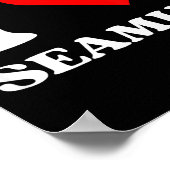 I Love Seamus I Heart Seamus Name Y2k Valentines D ポスター (角)