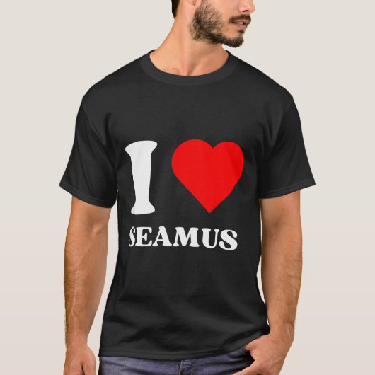 I Love Seamus I Heart Seamus Name Y2k Valentines D Tシャツ (正面)