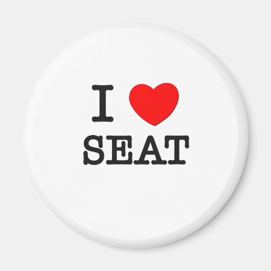 I Love Seat マグネット (正面)