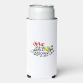 I Love Senior Softball Bottle Cooler スリム缶クーラー (Seltzer正面)