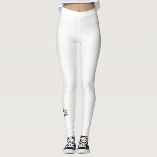 I Love Senior Softball Leggings 3 レギンス (正面)