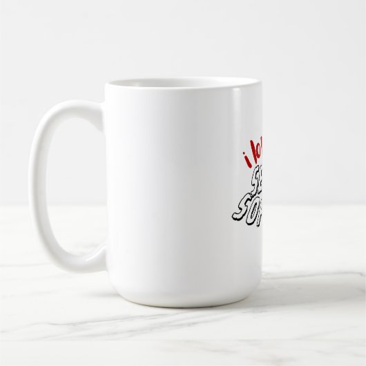 I Love Senior Softball Mug コーヒーマグカップ (左)