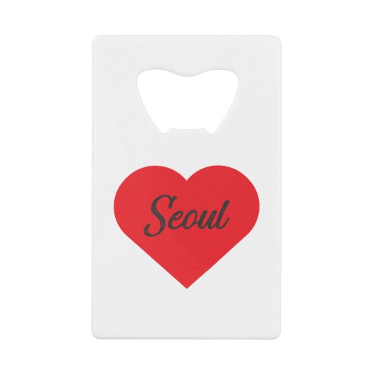 I Love Seoul – 韓国 クレジットカード栓抜き (正面)