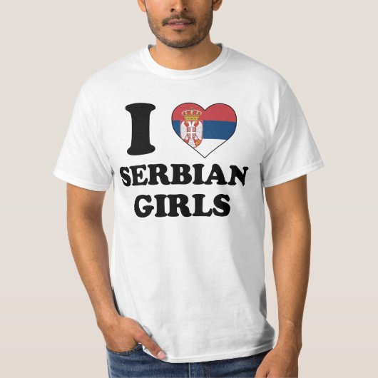 I love Serbian Girls Tシャツ (正面)