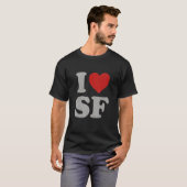 I Love SF Souvenir Frisco Iハートサンフランシスコ Tシャツ (正面フル)