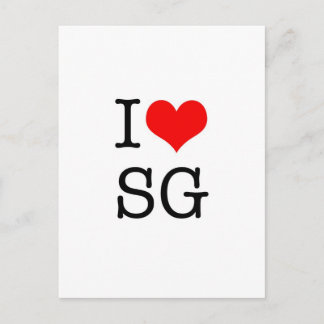 「I LOVE SG」ポストカード（ポートレート） ポストカード