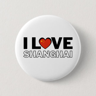 I LOVE SHANGHAI - For real Shanghainese! 缶バッジ