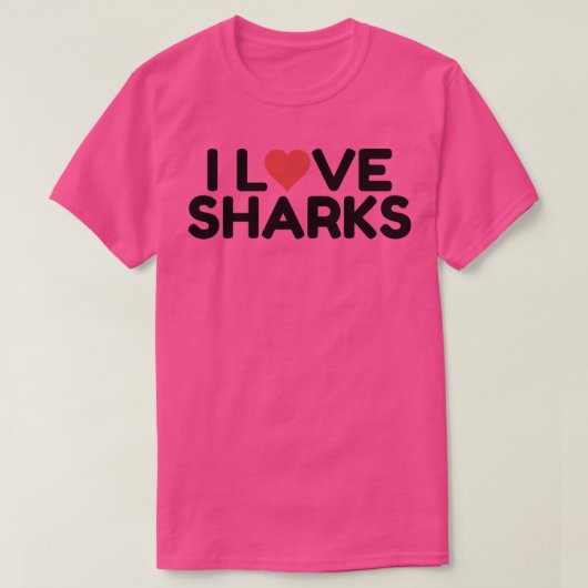 I Love Sharks396  Tシャツ (デザイン正面)