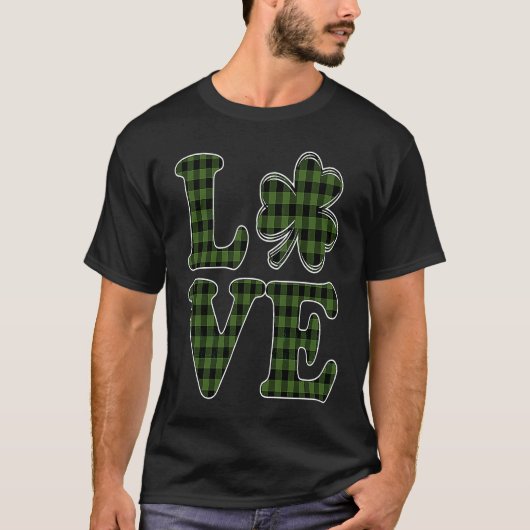 I Love Shenanigans C Shamrock  Saint Patrick's Day Tシャツ (正面)