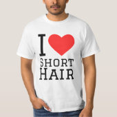 I love short hair tシャツ (正面)