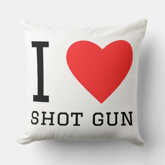 I love shot gun クッション (正面)