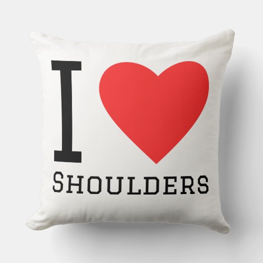 I love Shoulders クッション (正面)