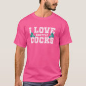 I Love Shuttlecocks Badminton Player Tシャツ (正面)
